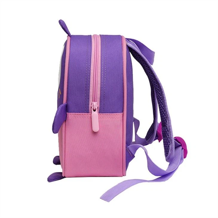 PRESCHOOL BAG CARTOON-PURPLE SIDE