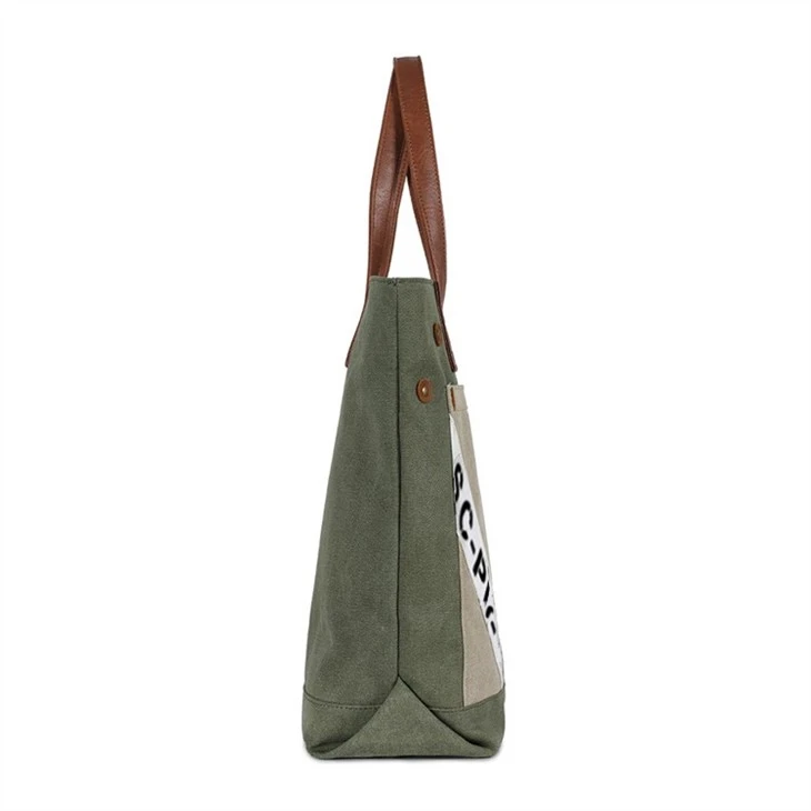 unique canvas tote bags-side